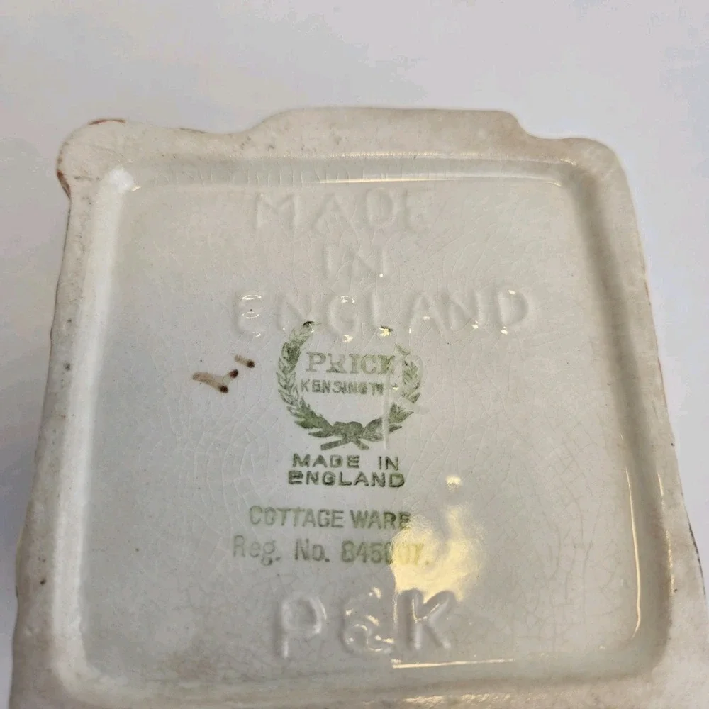 Price Kensington Cottage Ware lidded‎ Sugar Bowl Trinket Box Made In England Vtg